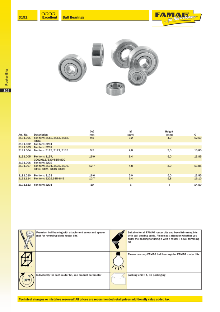 FAMAG main catalog drilling and punching tools NO.: 19969 - Page 104