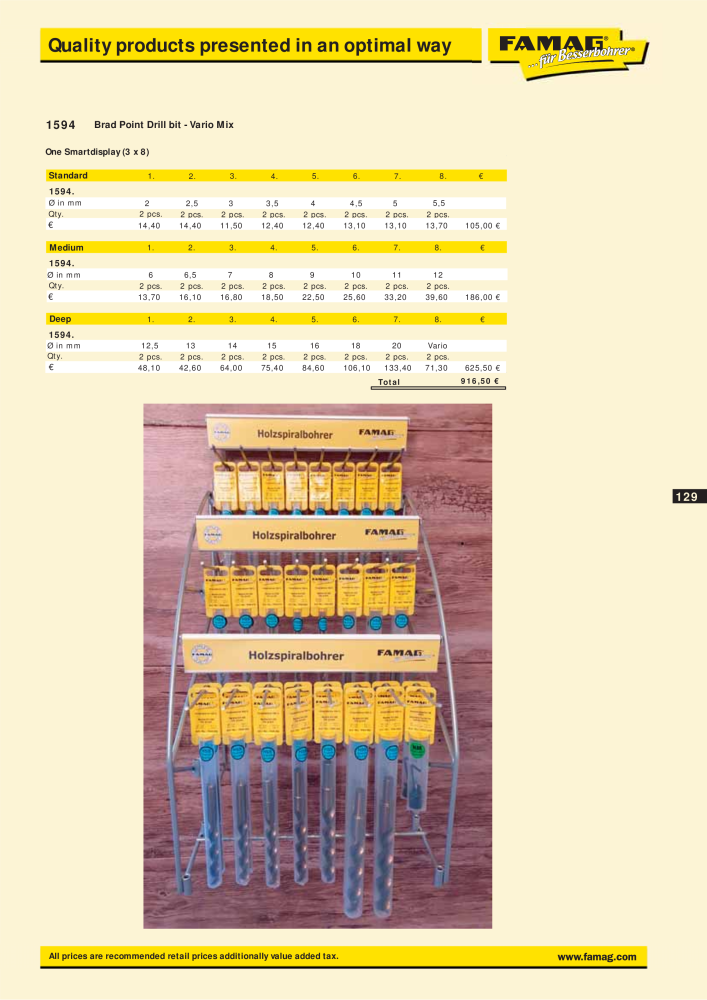 FAMAG main catalog drilling and punching tools NO.: 19969 - Page 131