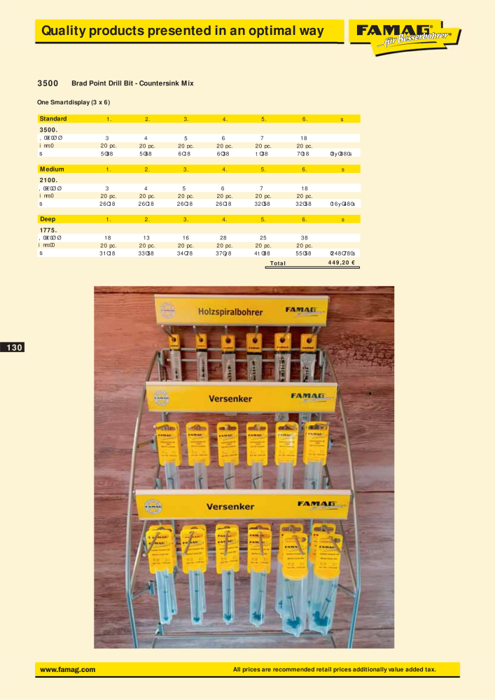 FAMAG main catalog drilling and punching tools NO.: 19969 - Page 132
