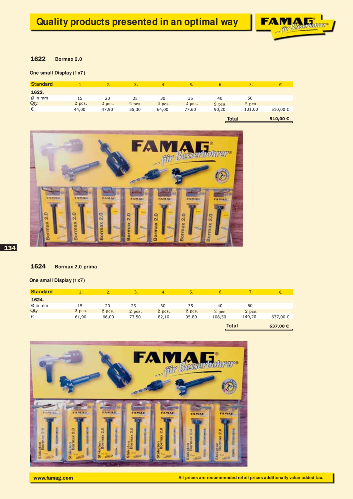 FAMAG main catalog drilling and punching tools NO.: 19969 - Page 136