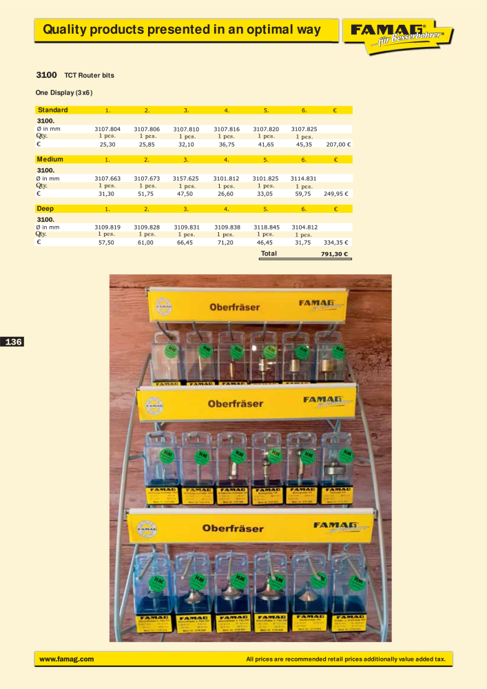 FAMAG main catalog drilling and punching tools NO.: 19969 - Page 138