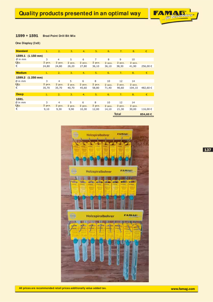 FAMAG main catalog drilling and punching tools NO.: 19969 - Page 139