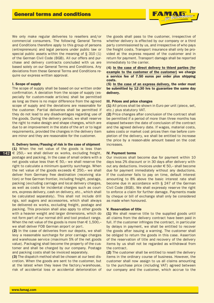 FAMAG main catalog drilling and punching tools NO.: 19969 - Page 144