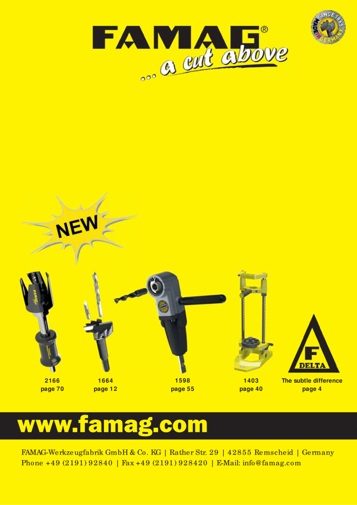 FAMAG main catalog drilling and punching tools NO.: 19969 - Page 148