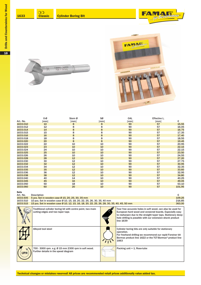 FAMAG main catalog drilling and punching tools NO.: 19969 - Page 20