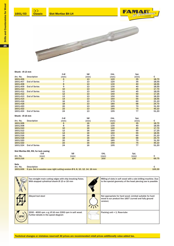 FAMAG main catalog drilling and punching tools NO.: 19969 - Page 28