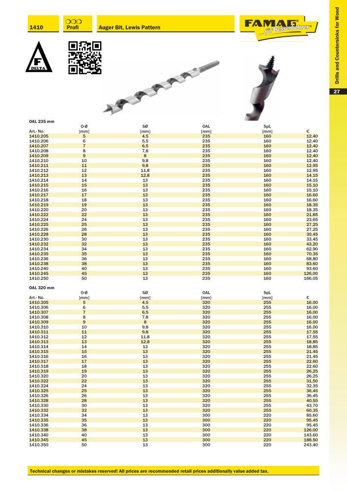 FAMAG main catalog drilling and punching tools NO.: 19969 - Page 29