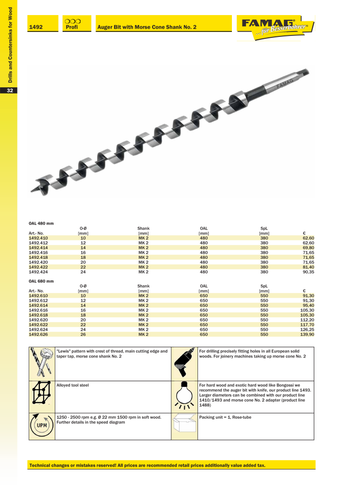 FAMAG main catalog drilling and punching tools NO.: 19969 - Page 34