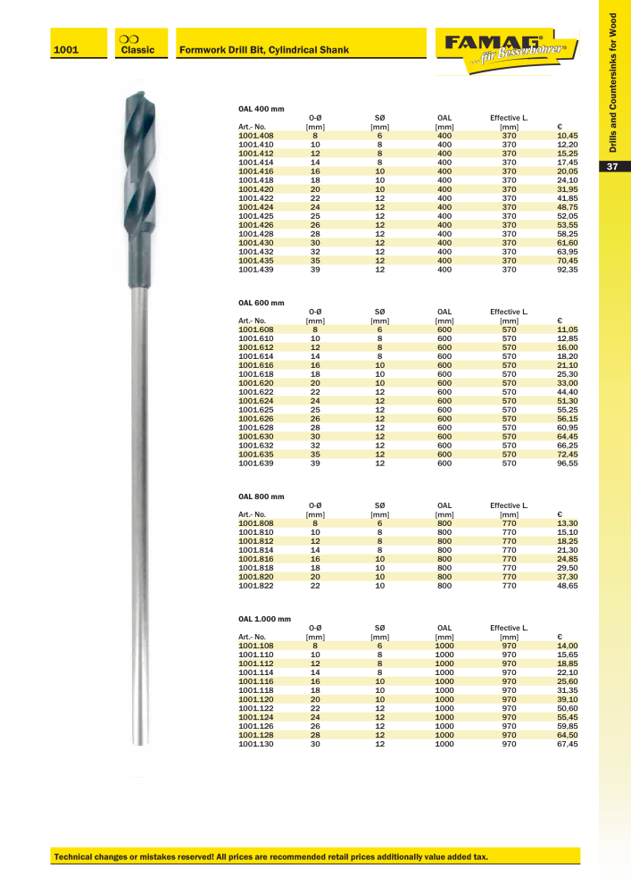 FAMAG main catalog drilling and punching tools NO.: 19969 - Page 39