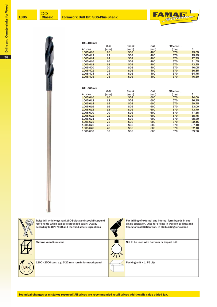 FAMAG main catalog drilling and punching tools NO.: 19969 - Page 40