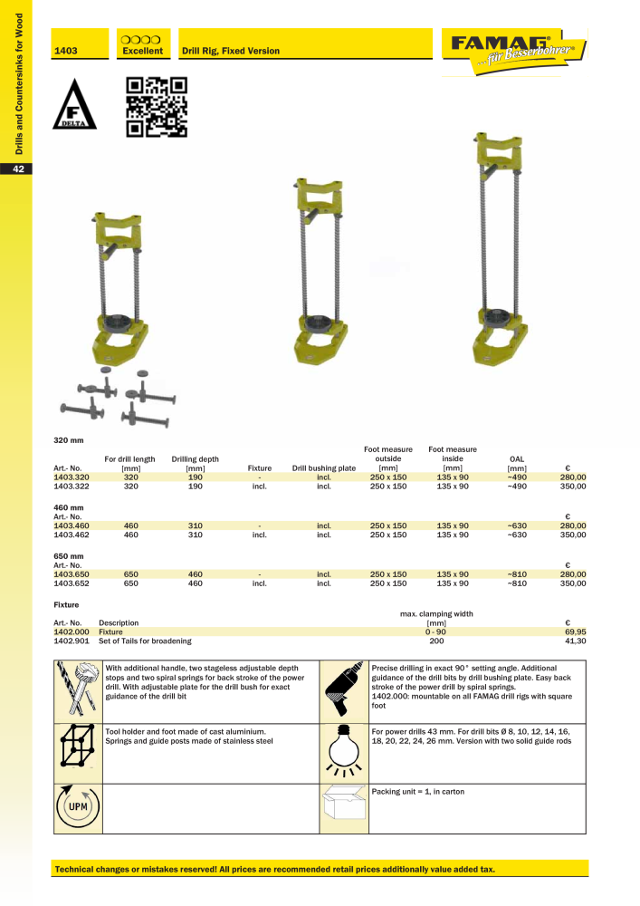 FAMAG main catalog drilling and punching tools NO.: 19969 - Page 44