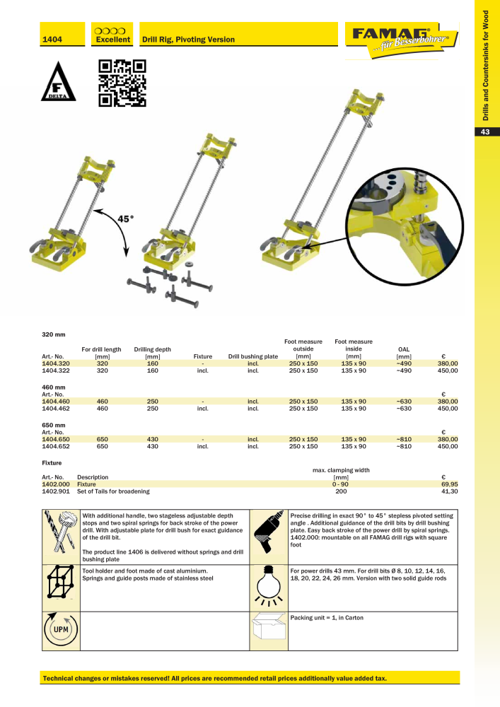 FAMAG main catalog drilling and punching tools NO.: 19969 - Page 45