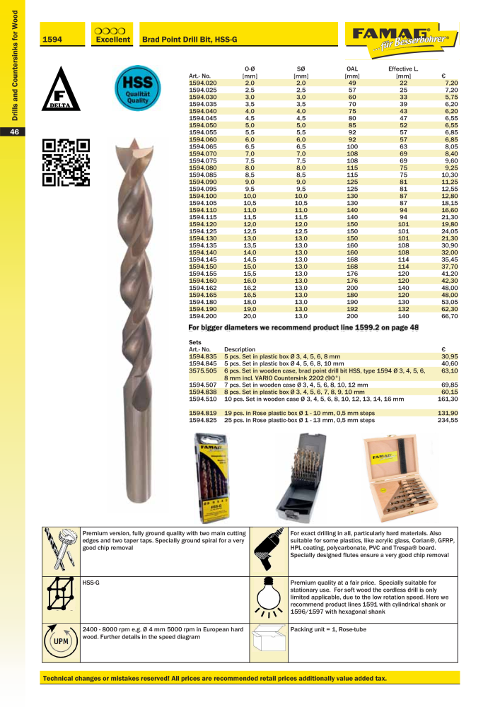 FAMAG main catalog drilling and punching tools NO.: 19969 - Page 48