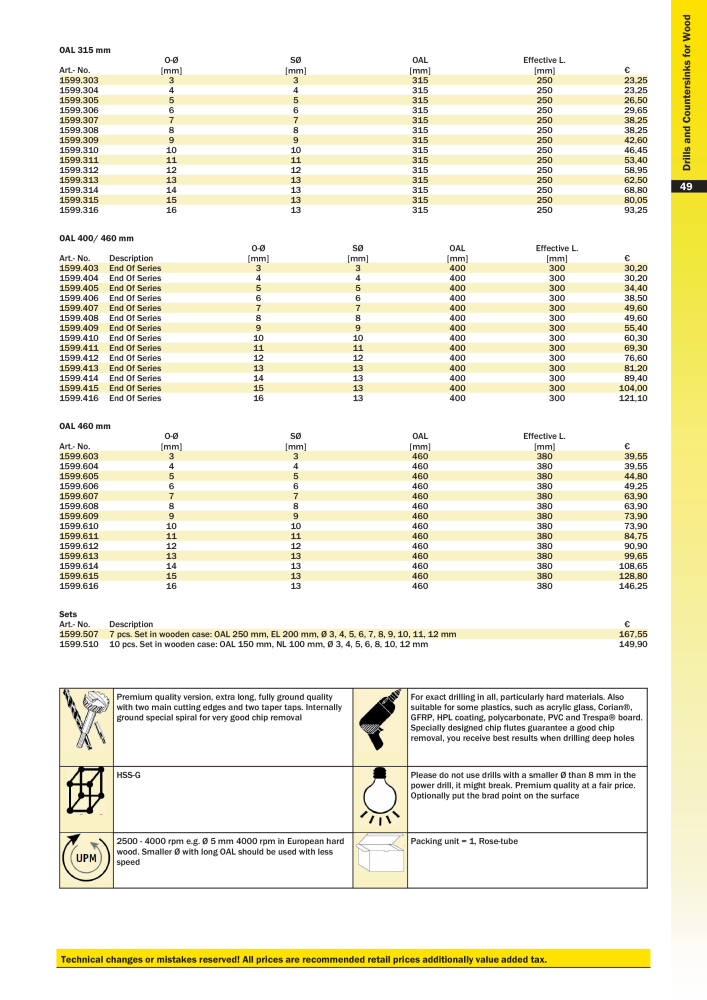 FAMAG main catalog drilling and punching tools NO.: 19969 - Page 51