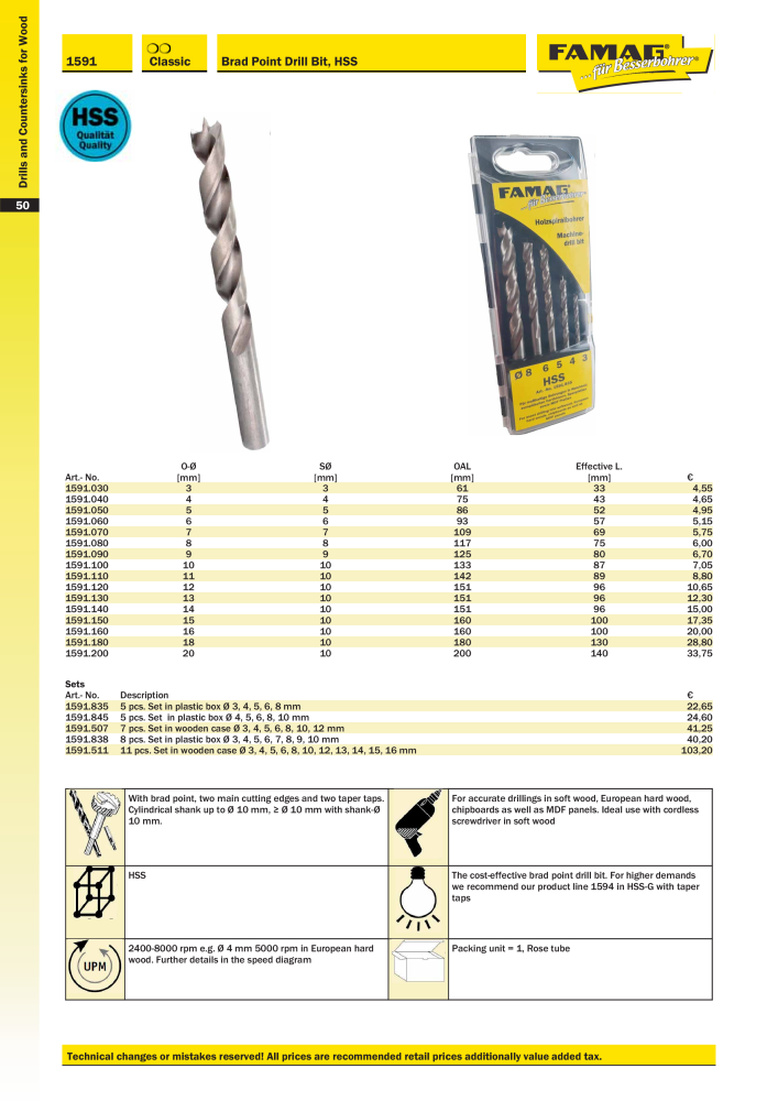 FAMAG main catalog drilling and punching tools NO.: 19969 - Page 52