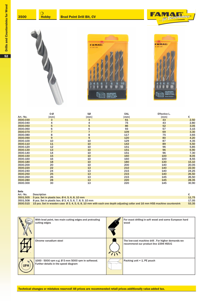 FAMAG main catalog drilling and punching tools NO.: 19969 - Page 54