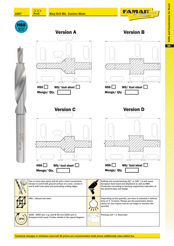 FAMAG main catalog drilling and punching tools NO.: 19969 - Page 61