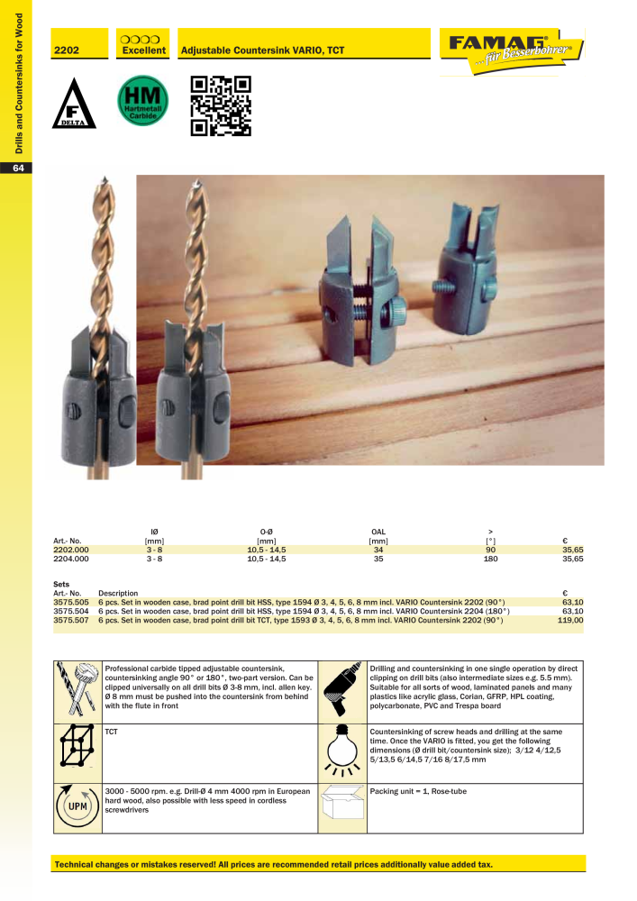 FAMAG main catalog drilling and punching tools NO.: 19969 - Page 66