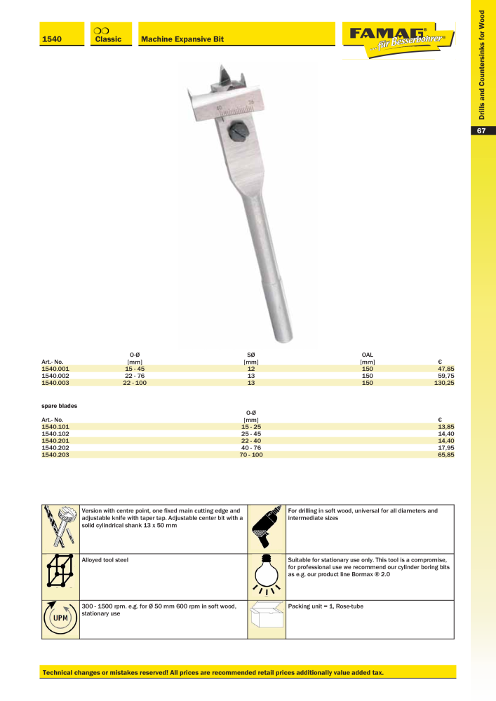 FAMAG main catalog drilling and punching tools NO.: 19969 - Page 69