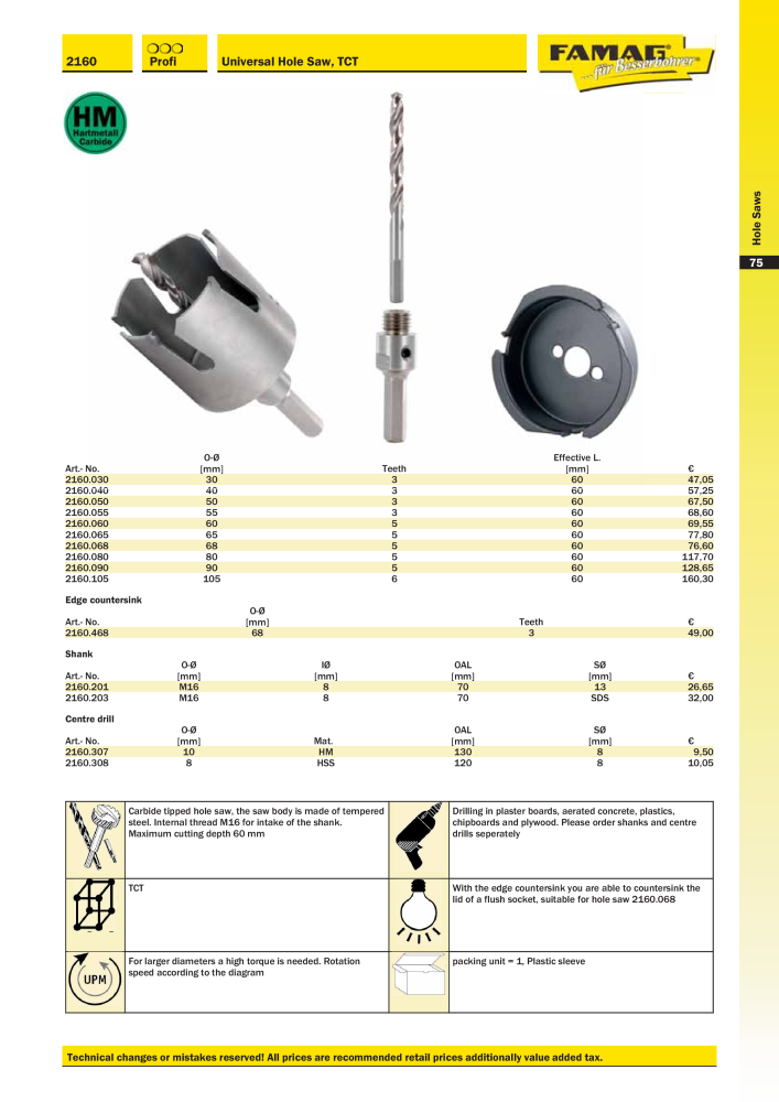 FAMAG main catalog drilling and punching tools NO.: 19969 - Page 77