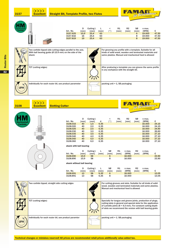 FAMAG main catalog drilling and punching tools NO.: 19969 - Page 84