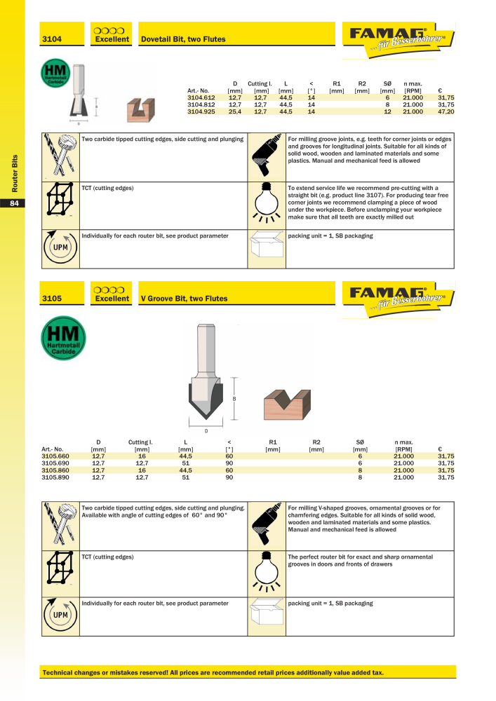 FAMAG main catalog drilling and punching tools NO.: 19969 - Page 86