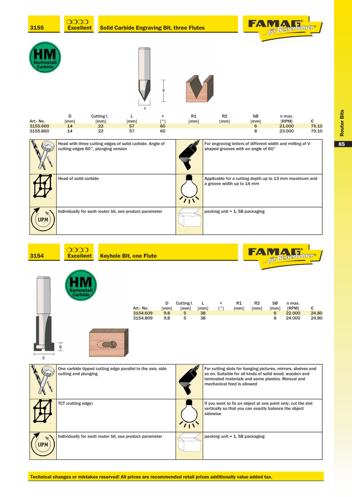 FAMAG main catalog drilling and punching tools NO.: 19969 - Page 87