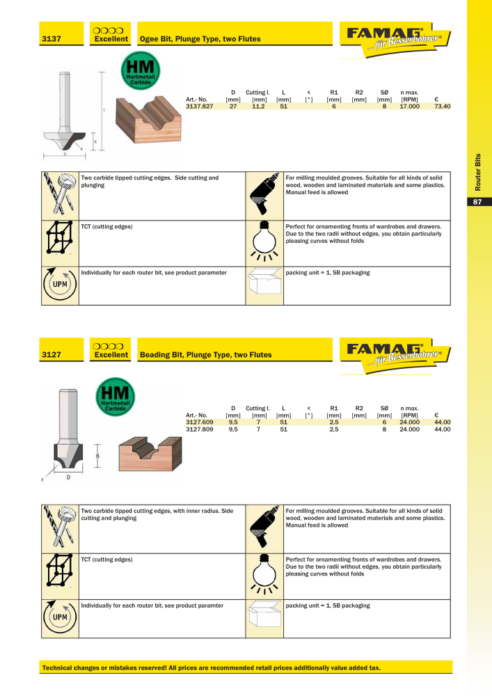 FAMAG main catalog drilling and punching tools NO.: 19969 - Page 89