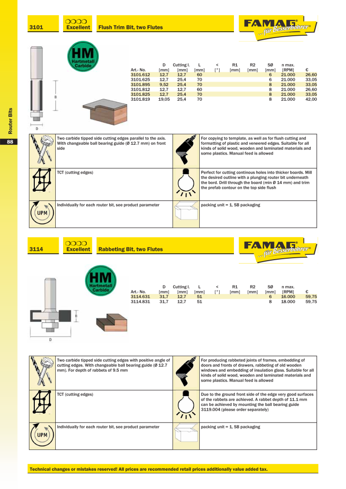 FAMAG main catalog drilling and punching tools NO.: 19969 - Page 90