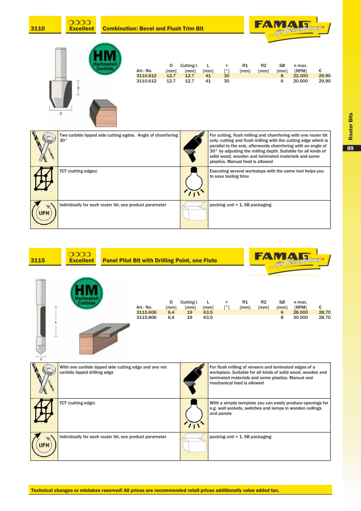 FAMAG main catalog drilling and punching tools NO.: 19969 - Page 91