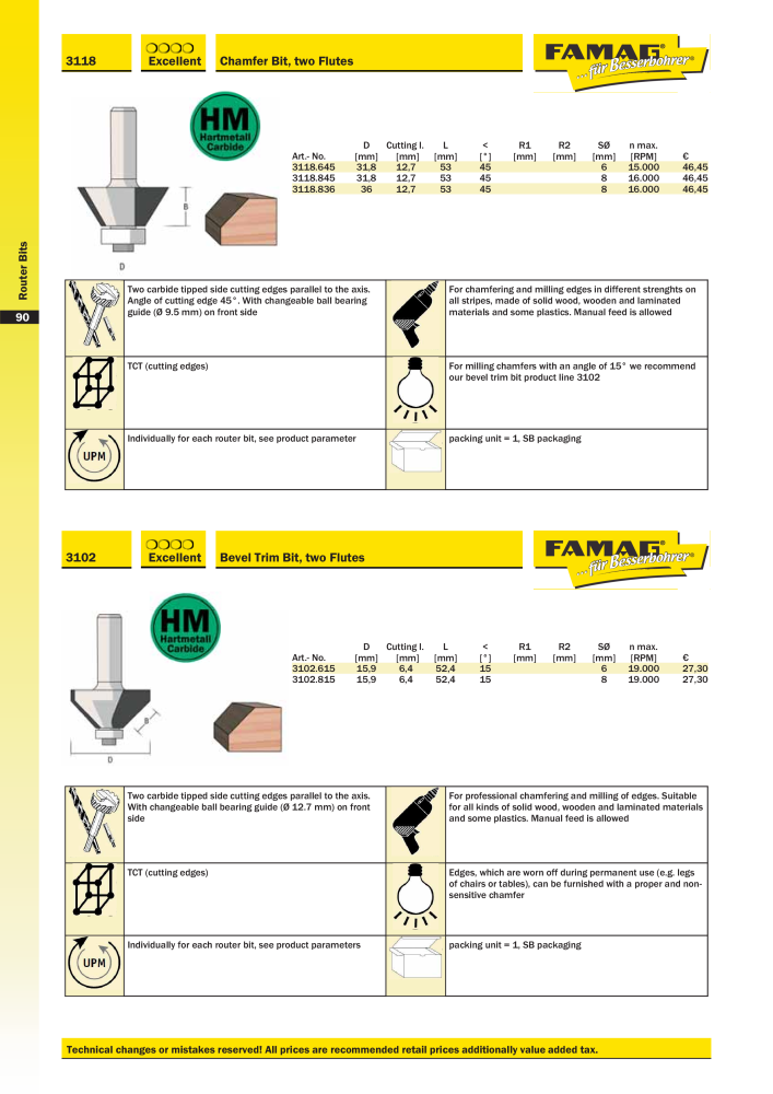 FAMAG main catalog drilling and punching tools NO.: 19969 - Page 92