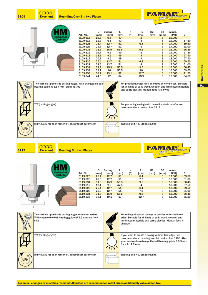 FAMAG main catalog drilling and punching tools NO.: 19969 - Page 93