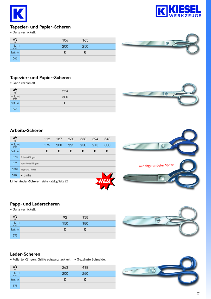 Kiesel Werkzeuge - Hauptkatalog NR.: 19982 - Seite 22