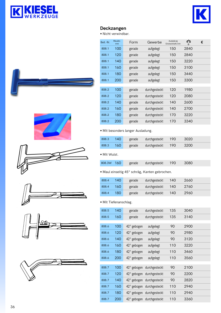 Kiesel Werkzeuge - Hauptkatalog NR.: 19982 - Seite 37