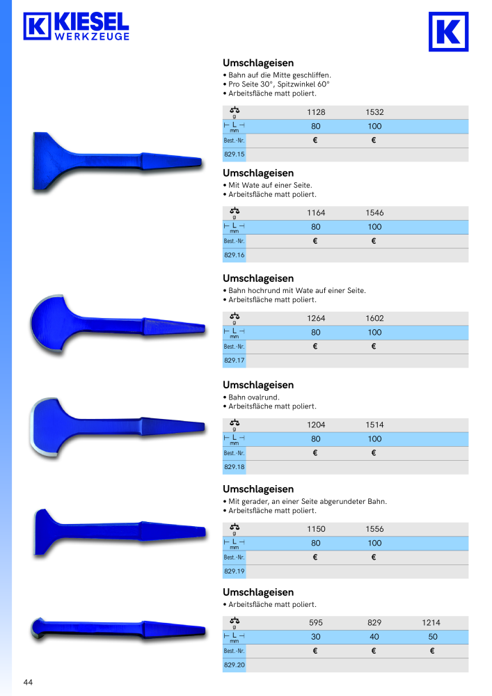 Kiesel Werkzeuge - Hauptkatalog NR.: 19982 - Seite 45