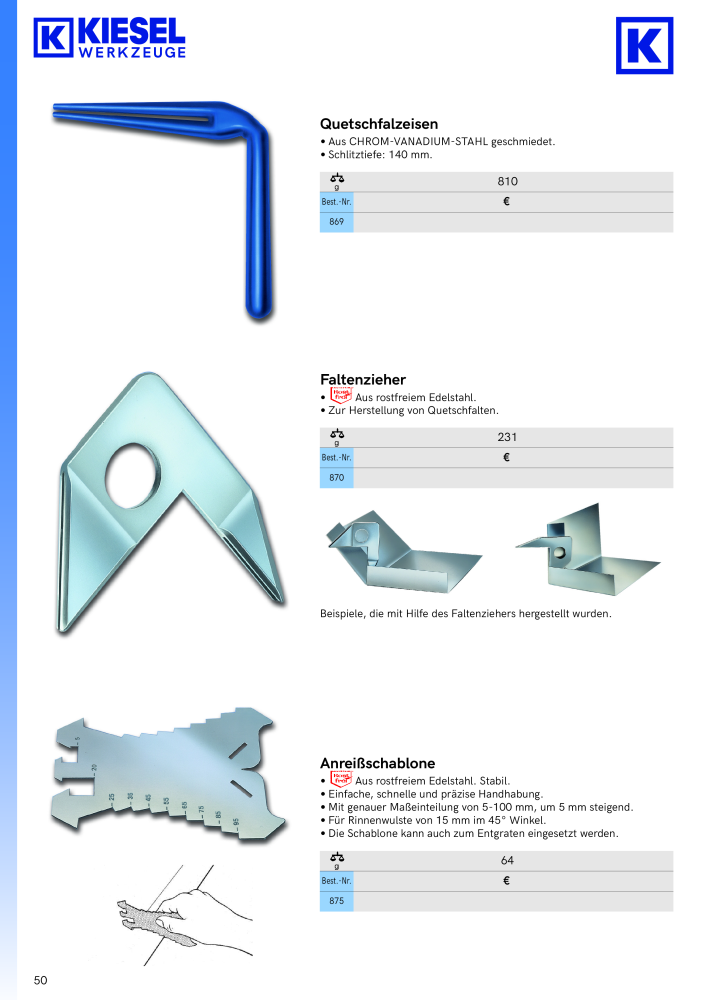 Kiesel Werkzeuge - Hauptkatalog NO.: 19982 - Page 51