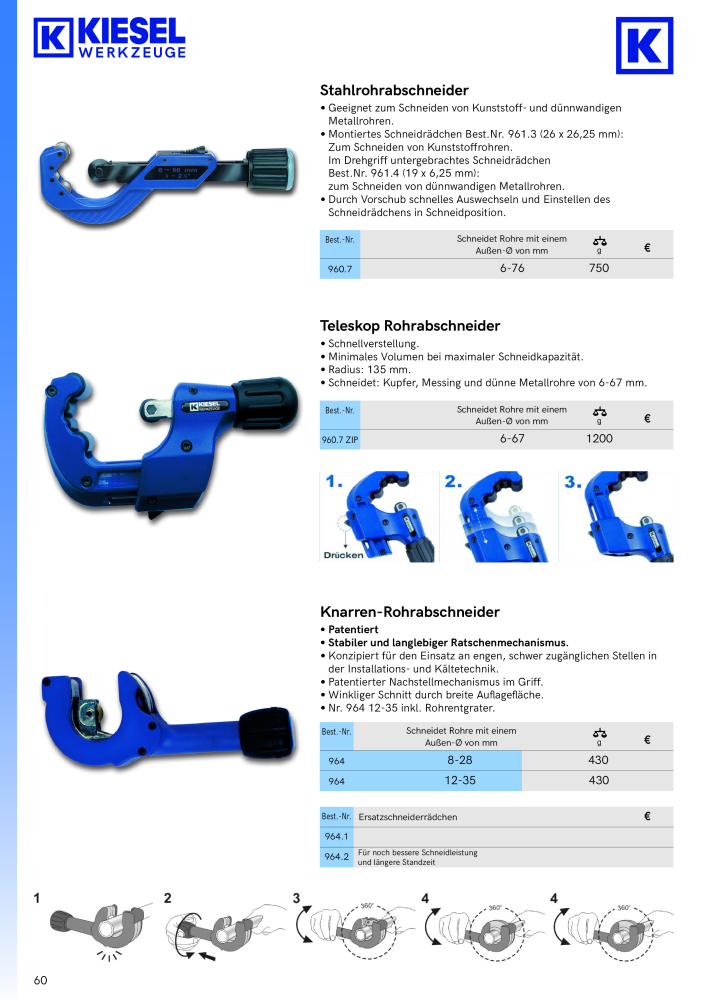 Kiesel Werkzeuge - Hauptkatalog NR.: 19982 - Seite 61