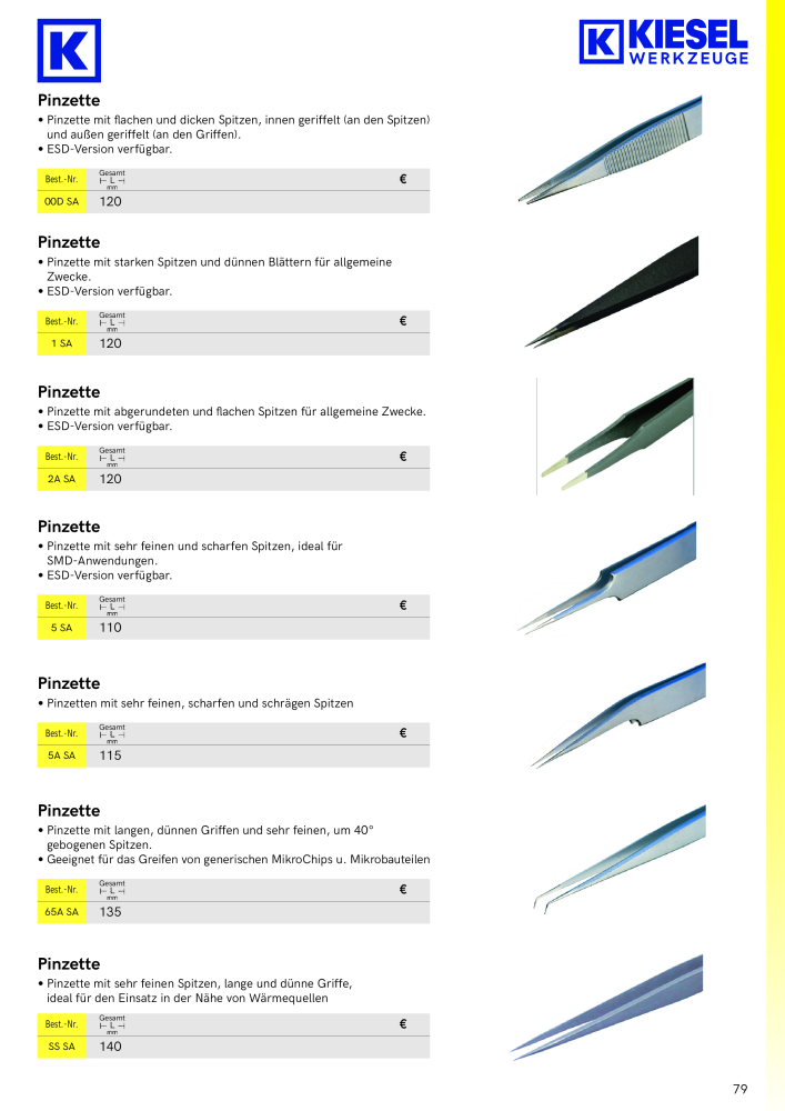 Kiesel Werkzeuge - Hauptkatalog NR.: 19982 - Seite 80