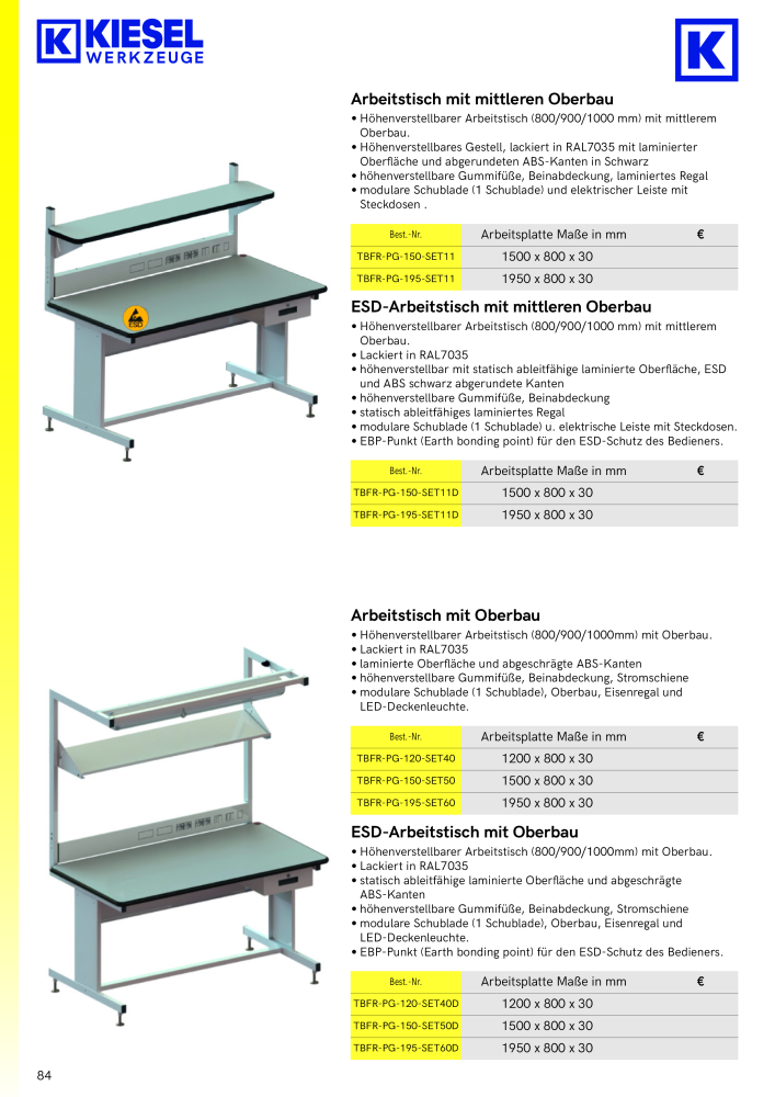 Kiesel Werkzeuge - Hauptkatalog NR.: 19982 - Seite 85