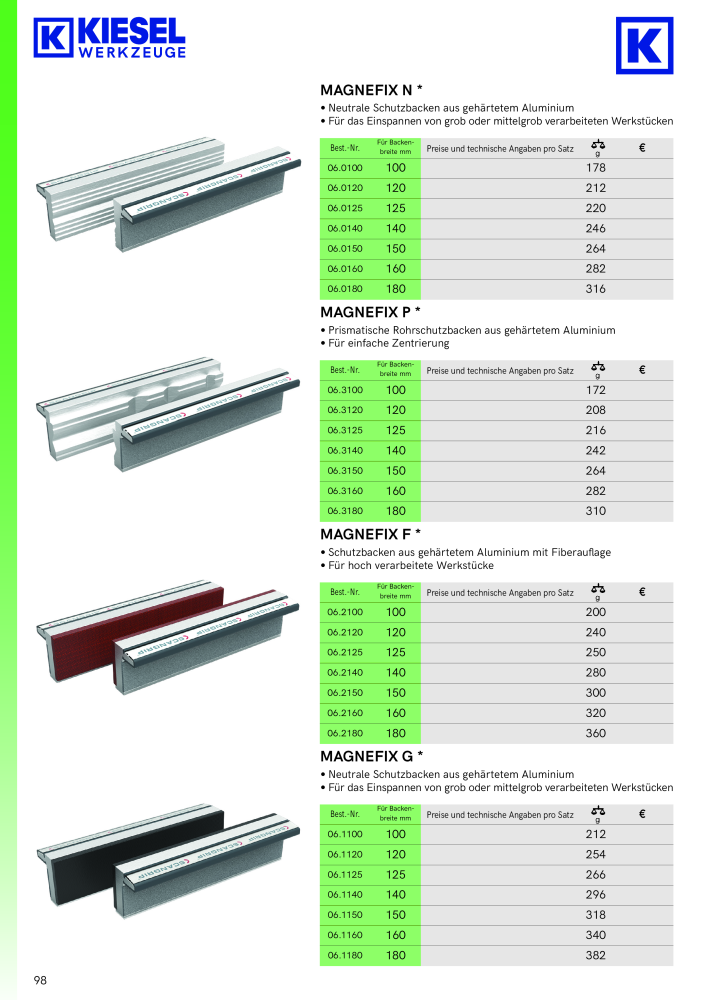 Kiesel Werkzeuge - Hauptkatalog NR.: 19982 - Seite 99