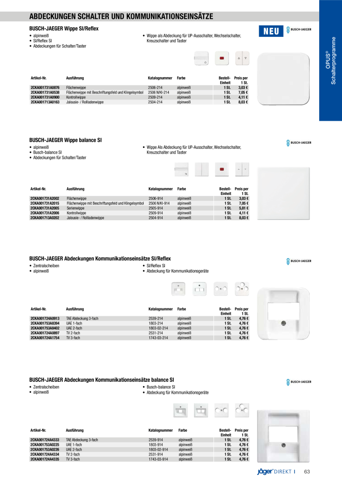 Jäger Direkt - Hauptkatalog NR.: 19991 - Seite 63