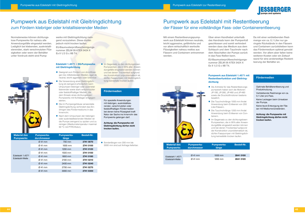 Jessberger - Fass- und Behälterpumpen NR.: 20006 - Seite 23