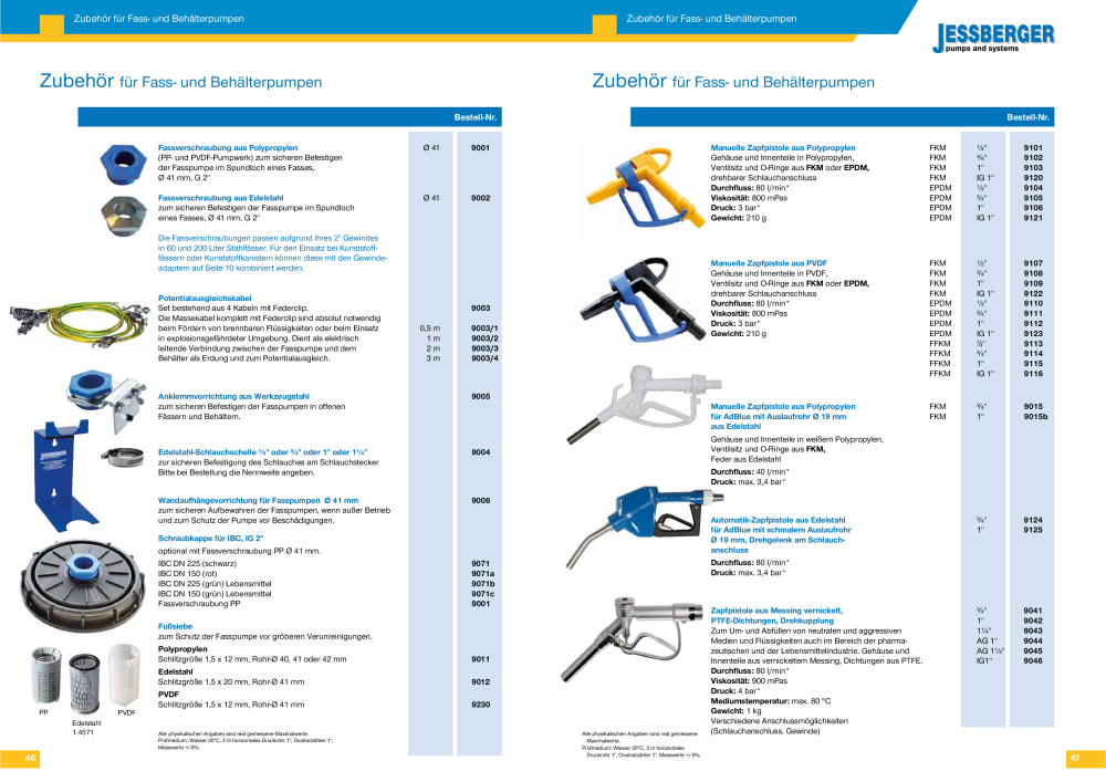 Jessberger - Fass- und Behälterpumpen NR.: 20006 - Seite 24