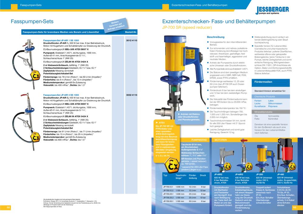 Jessberger - Fass- und Behälterpumpen NR.: 20006 - Seite 27