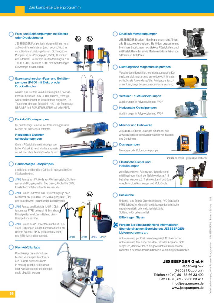 Jessberger - Fass- und Behälterpumpen NR.: 20006 - Seite 29