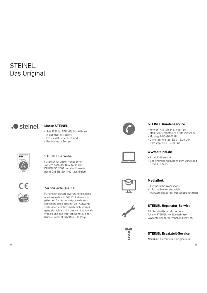 STEINEL Heißluft Prospekt NR.: 20011 - Seite 28