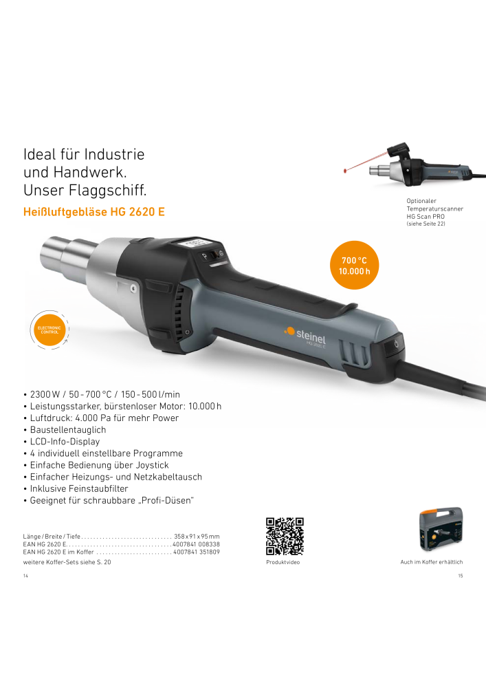 STEINEL Heißluft Prospekt NR.: 20011 - Pagina 8
