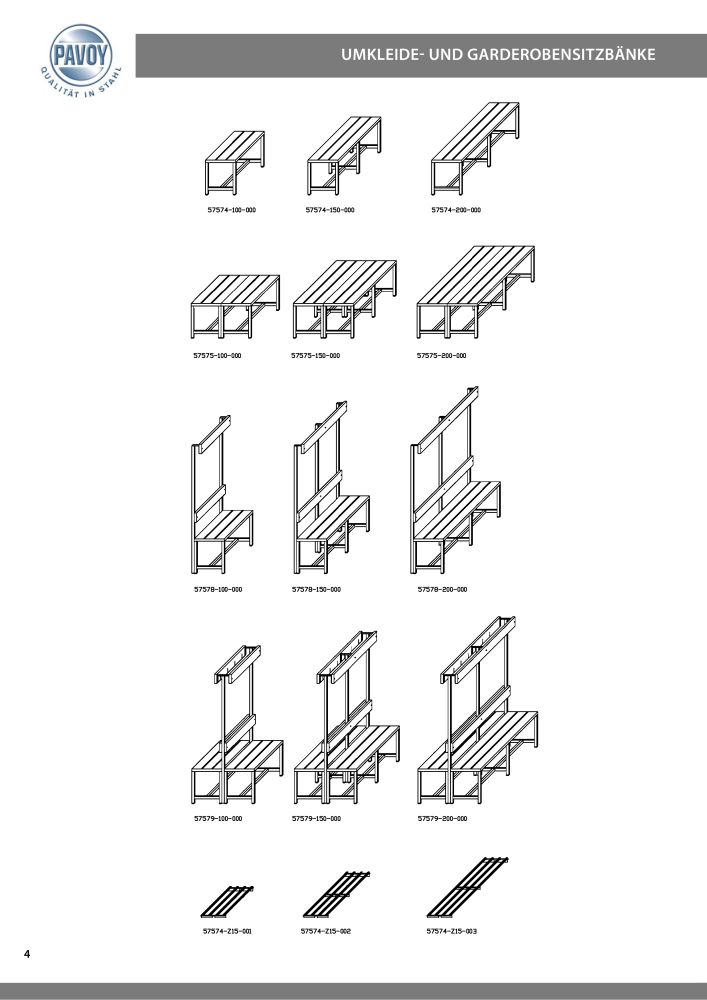 Pavoy Broschüre Sitzbänke NR.: 20045 - Pagina 4