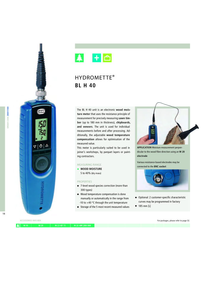 GANN Main Catalog Electronic Moisture Meters NO.: 20050 - Page 18