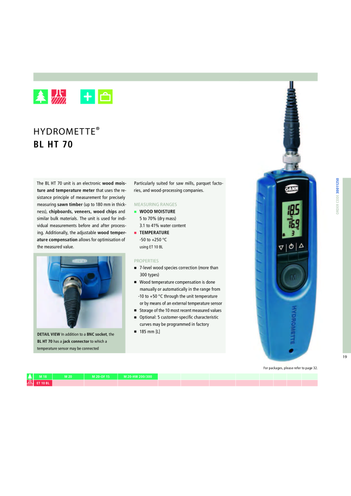 GANN Main Catalog Electronic Moisture Meters NO.: 20050 - Page 19